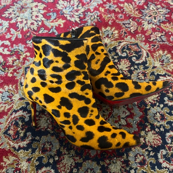 Christian louboutin Leopard Print Boots